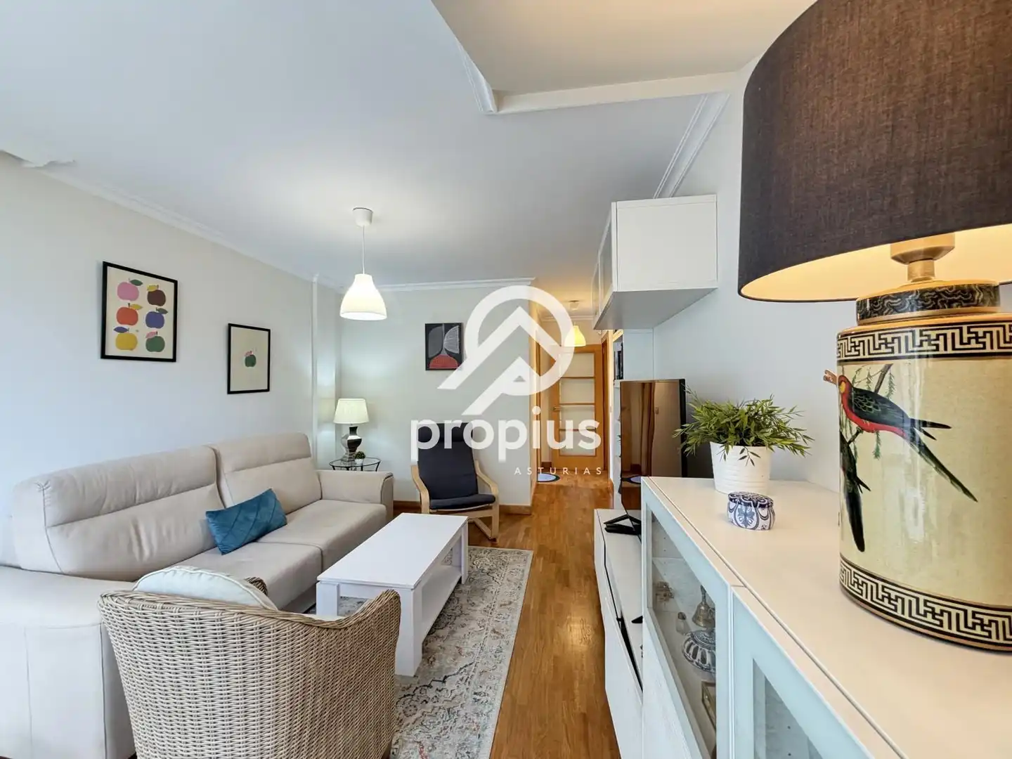 Living room of Flat for sale in Llanes  with Heating and Furnished