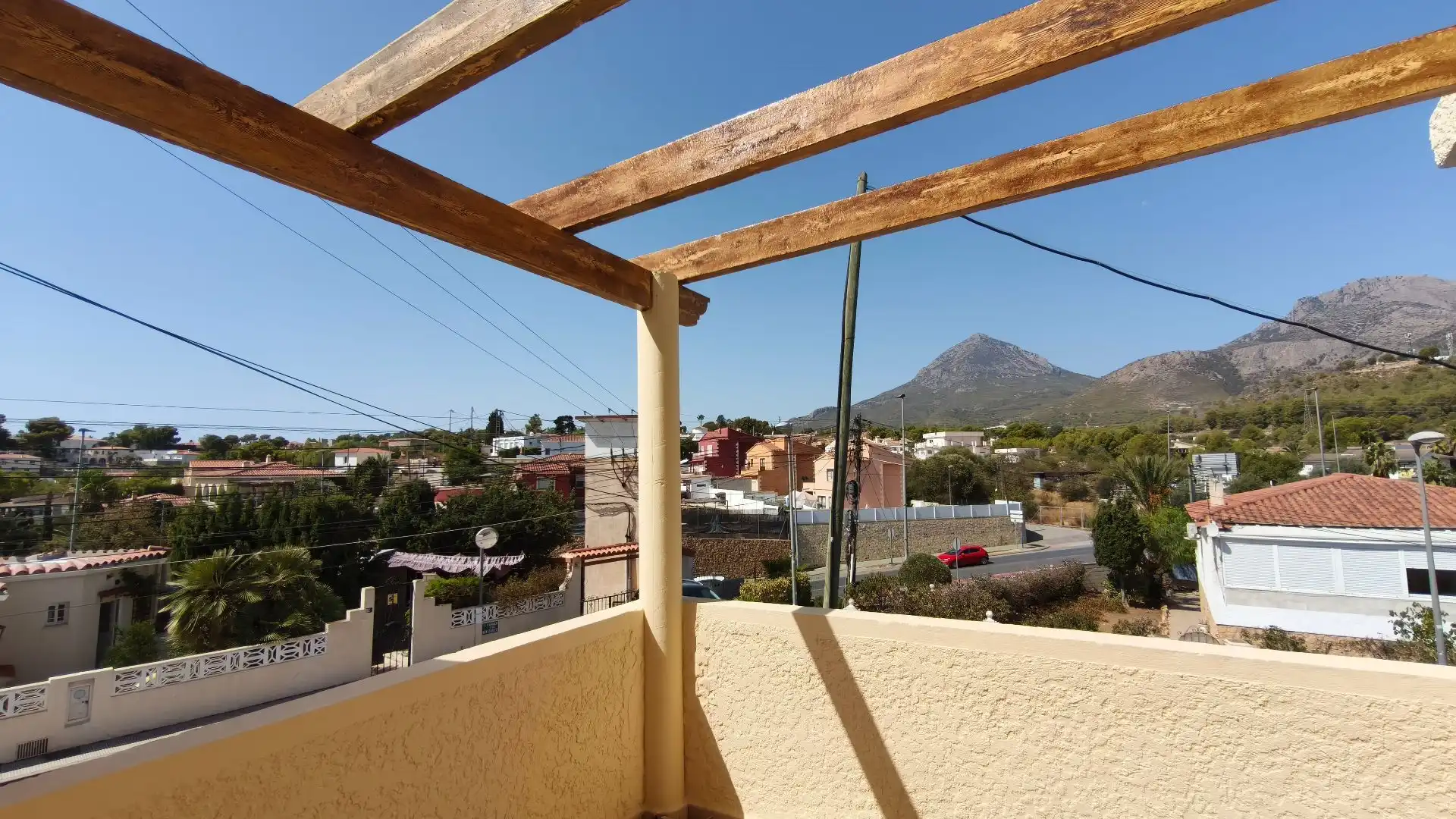 Balcony of Houses for sale in La Nucia  with Air Conditioner, Heating and Private garden