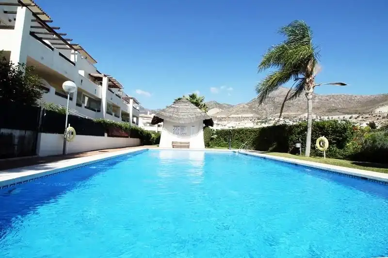 Swimming pool of Flat for sale in Benalmádena  with Air Conditioner, Terrace and Community pool