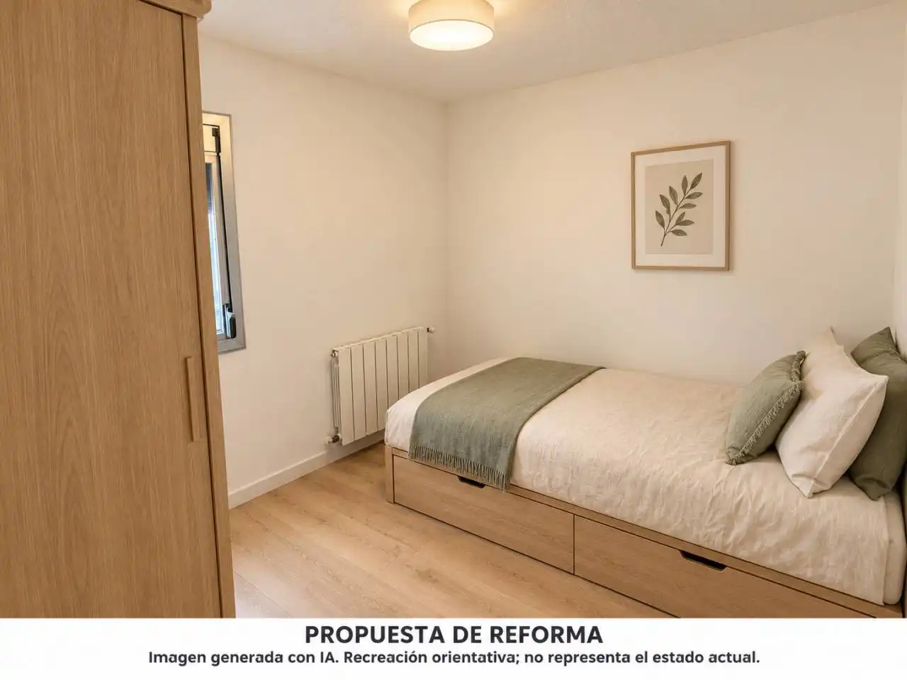 Schlafzimmer von Wohnung zum Verkauf in Sabadell mit Klimaanlage, Heizung und Abstellraum
