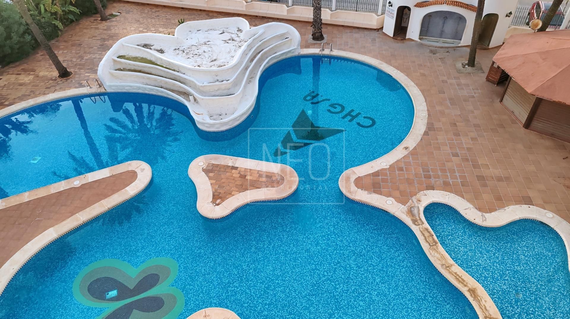 Swimming pool of Attic for sale in Dénia  with Air Conditioner, Private garden and Terrace
