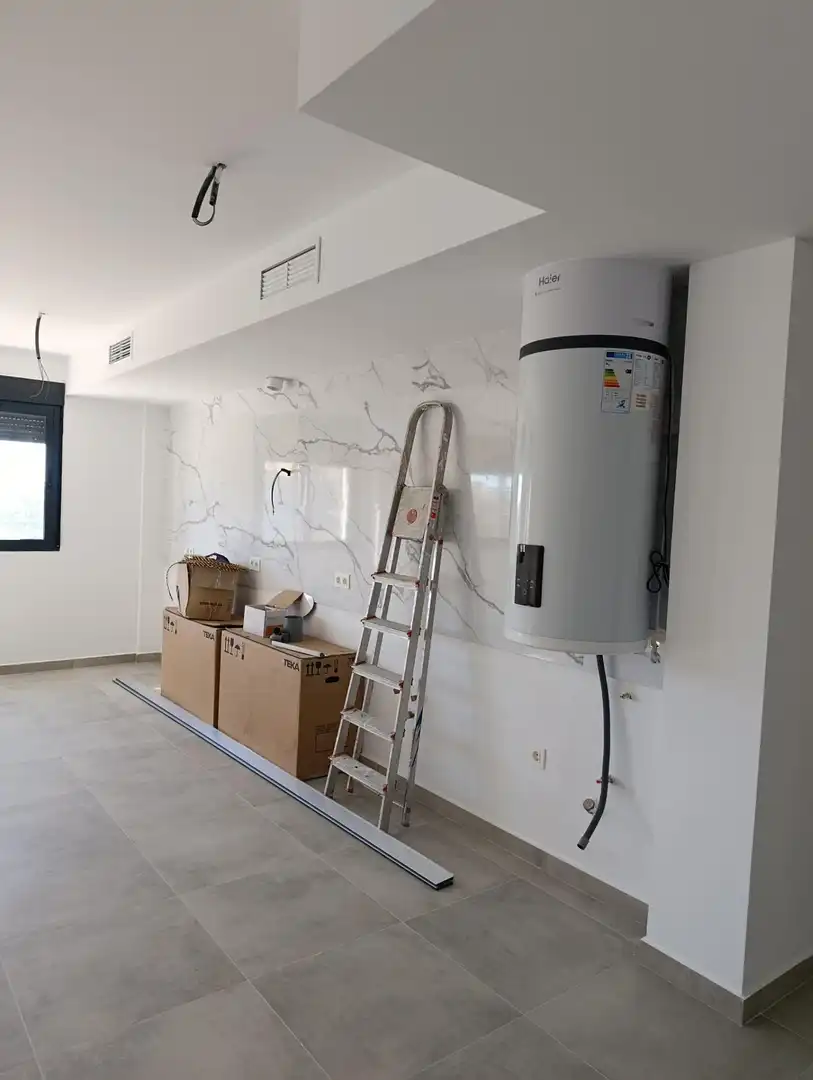 Küche von Erdgeschoss zum Verkauf in Los Gallardos mit Klimaanlage, Heizung und Abstellraum
