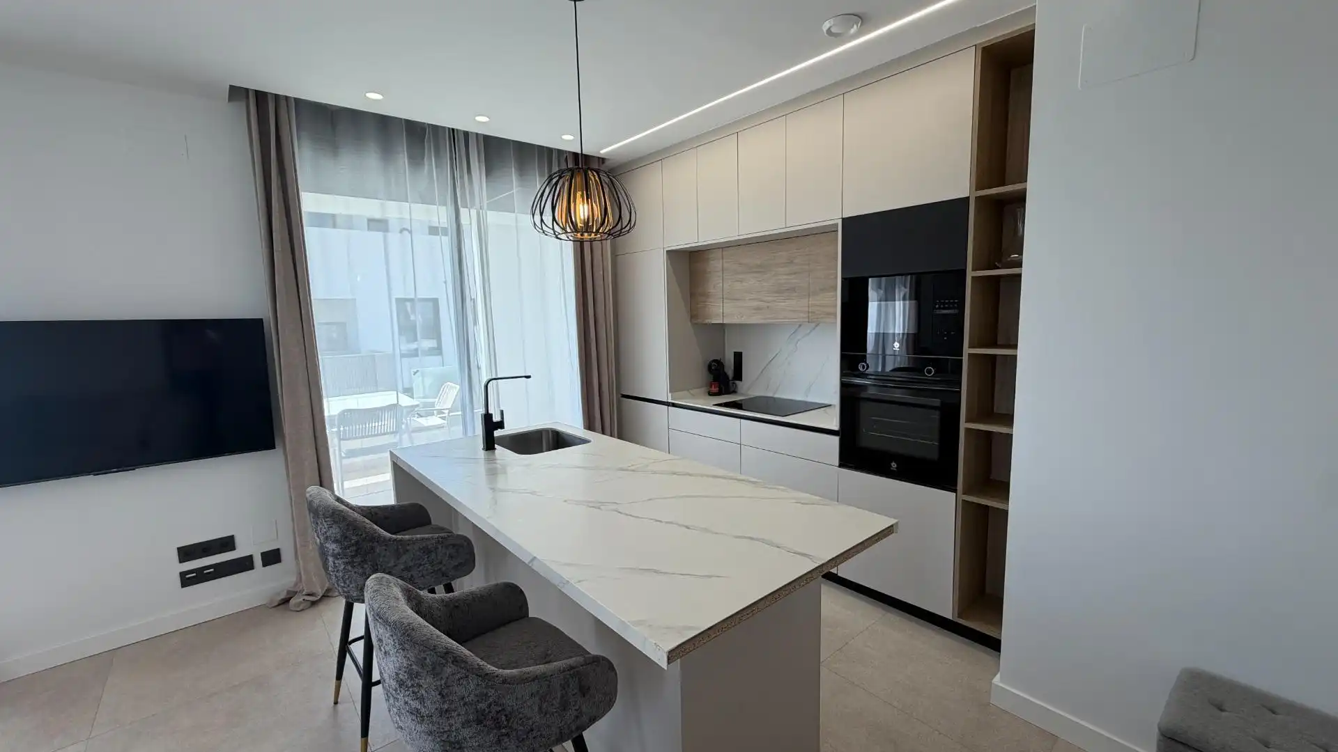 Kitchen of Apartments for sale in Torre-Pacheco  with Air Conditioner, Heating and Terrace
