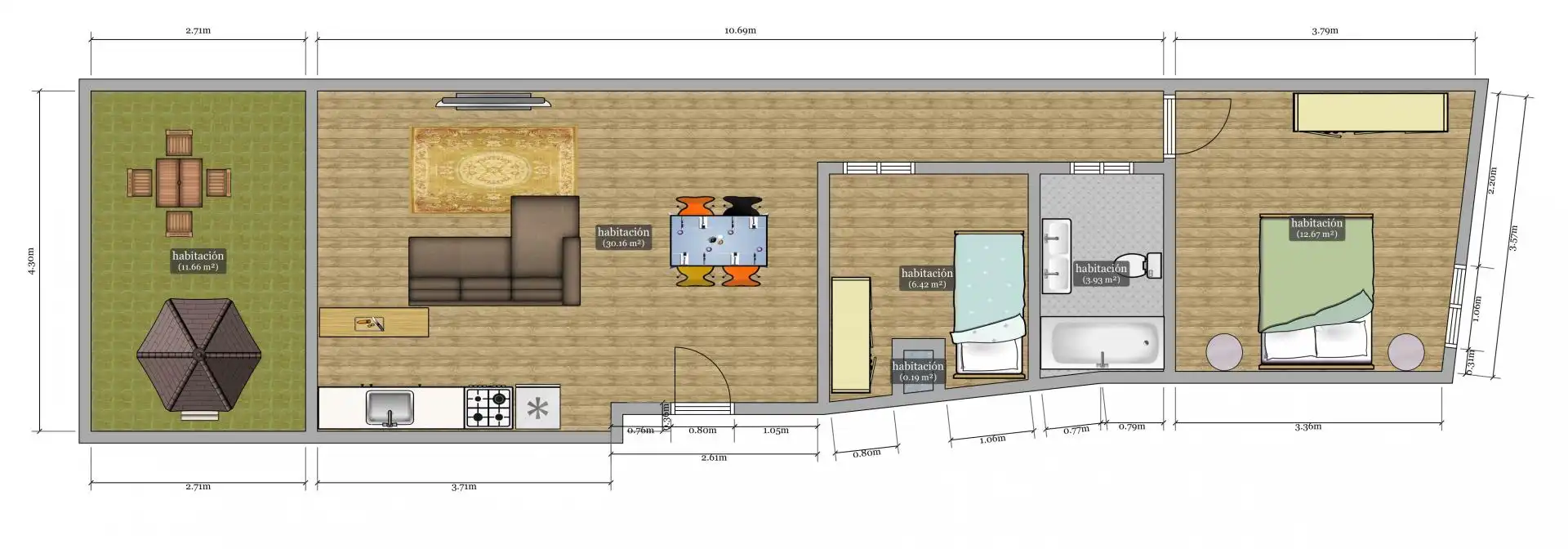 Flat for sale in d'en Pere Almeda, Roda de Ter