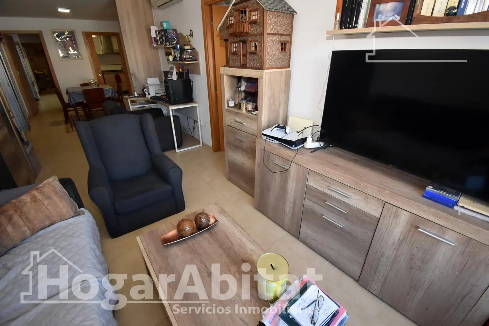 Living room of Flat for sale in Chilches / Xilxes  with Air Conditioner, Heating and Furnished