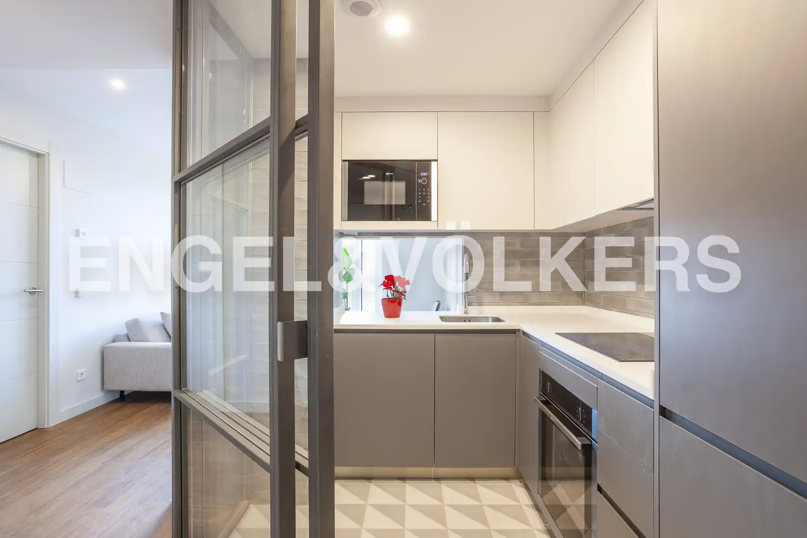 Kitchen of Flat for rent in Madrid  with Air Conditioner, Heating and Swimming Pool