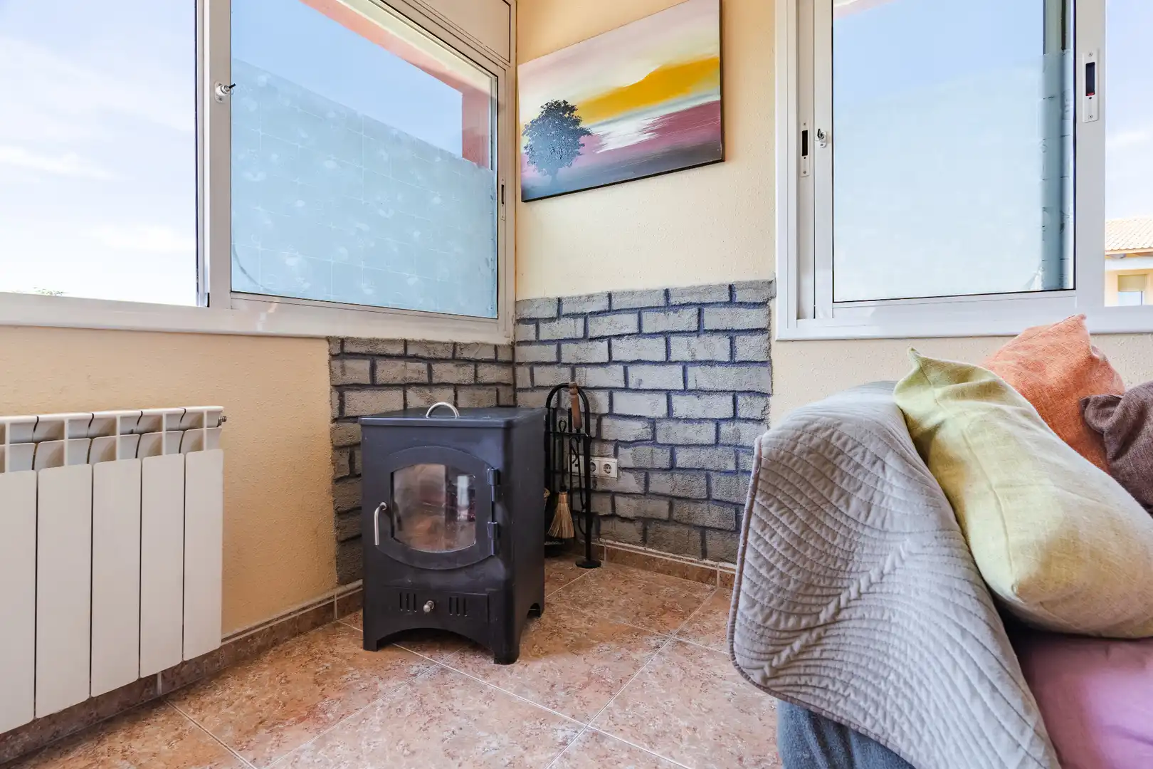 Balcony of Houses for sale in La Secuita  with Air Conditioner, Heating and Private garden