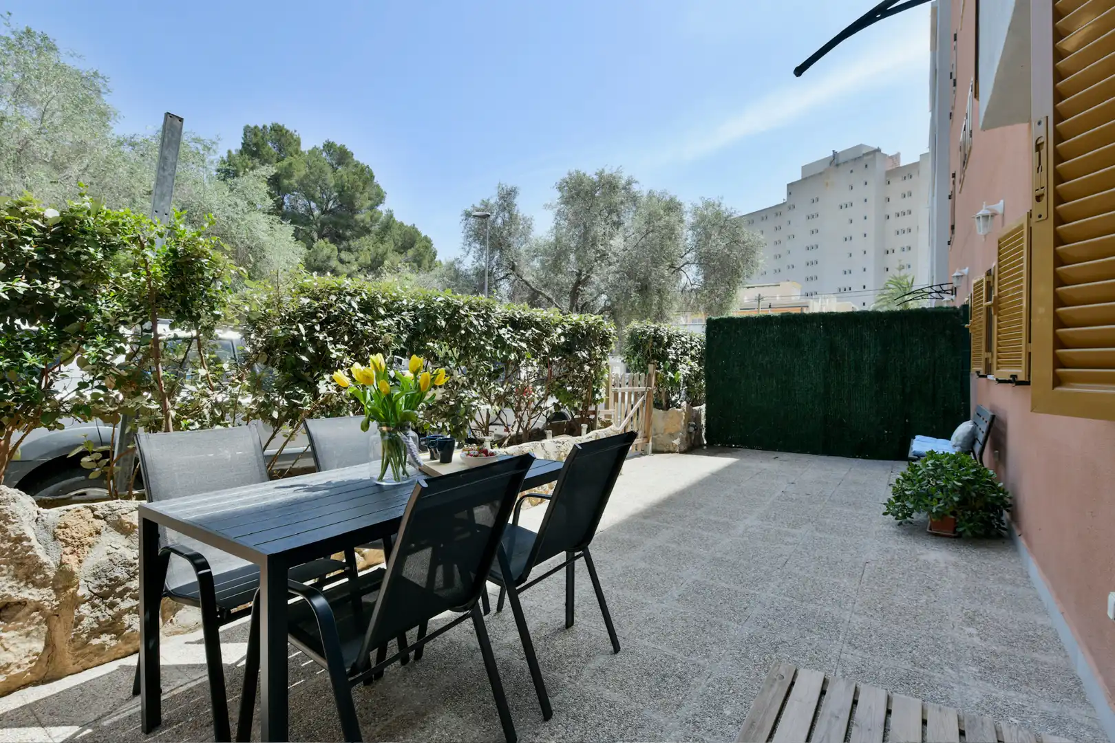 Jardín de Planta baja de alquiler en Calvià con Aire acondicionado, Calefacción y Terraza