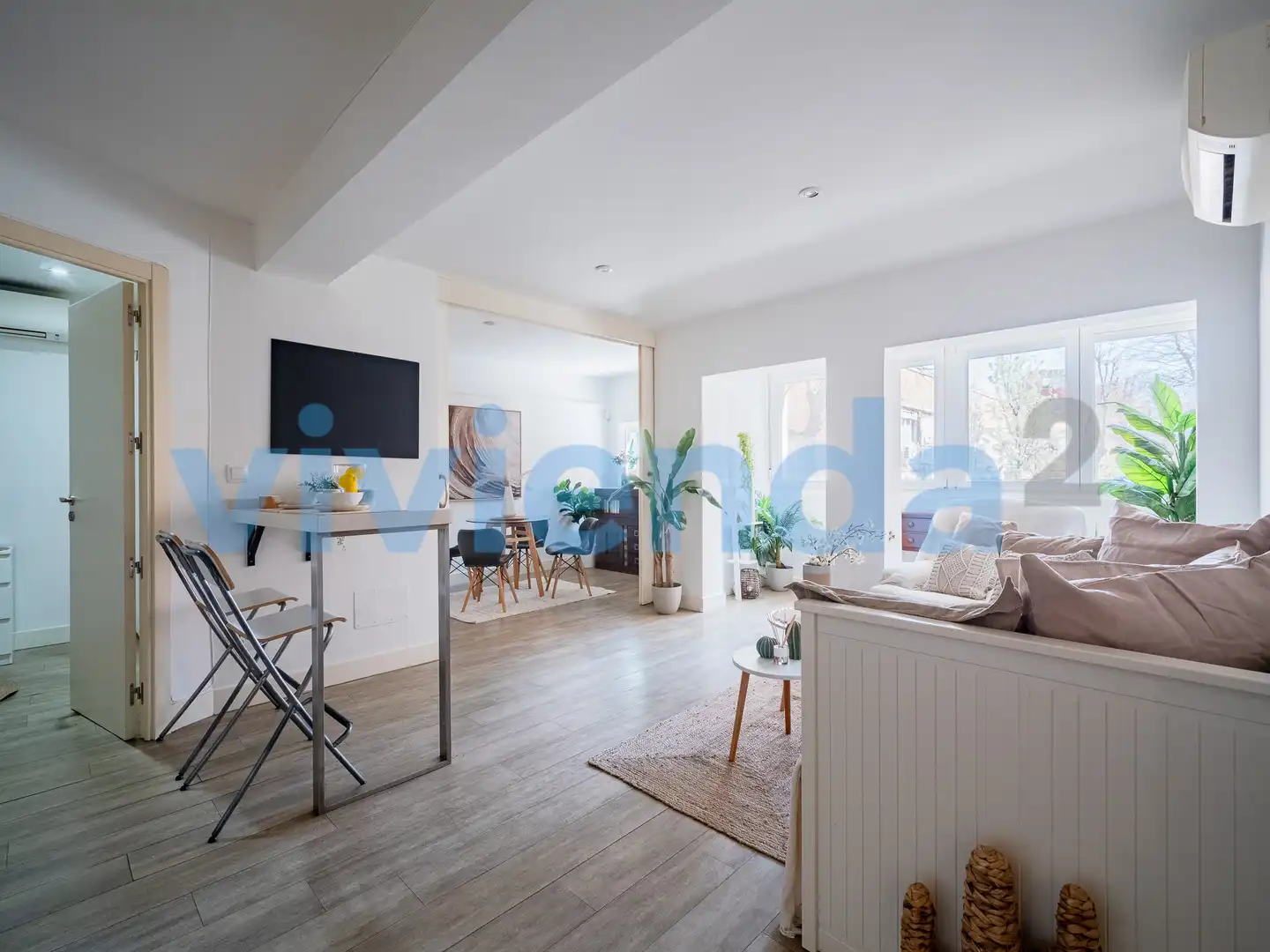 Wohnzimmer von Wohnung zum Verkauf in Madrid mit Klimaanlage, Heizung und Möbliert