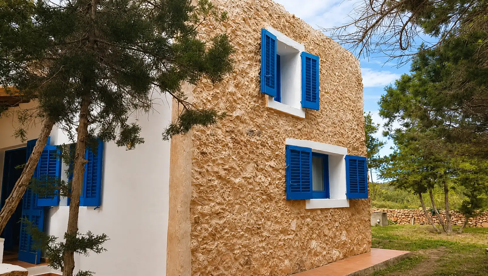 Vista exterior de Casa o xalet en venda en Formentera amb Piscina