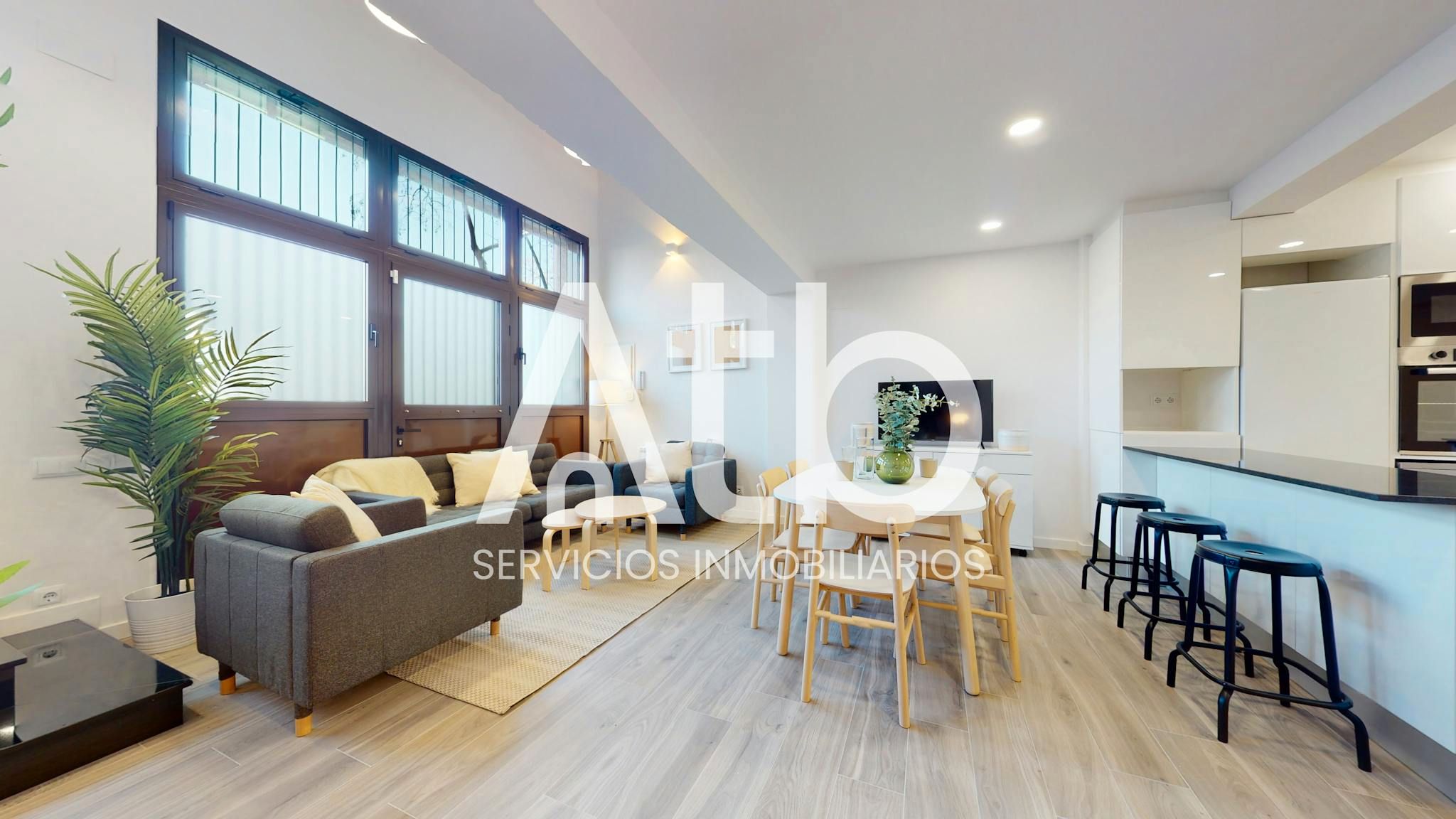 Living room of Flat for rent in  Barcelona Capital  with Heating, Furnished and Washing machine