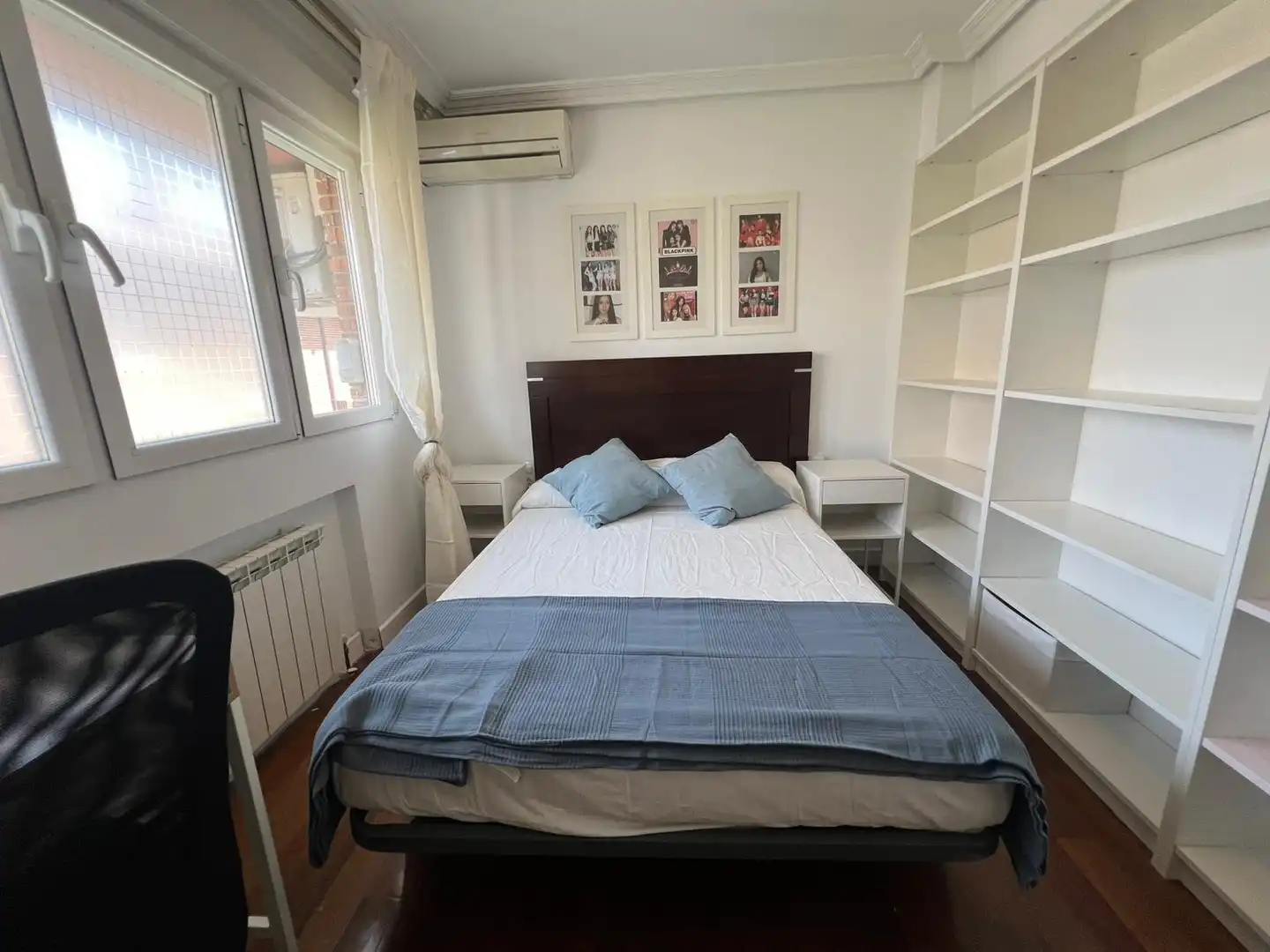 Bedroom of Houses for share in  Madrid Capital  with Air Conditioner, Heating and Terrace