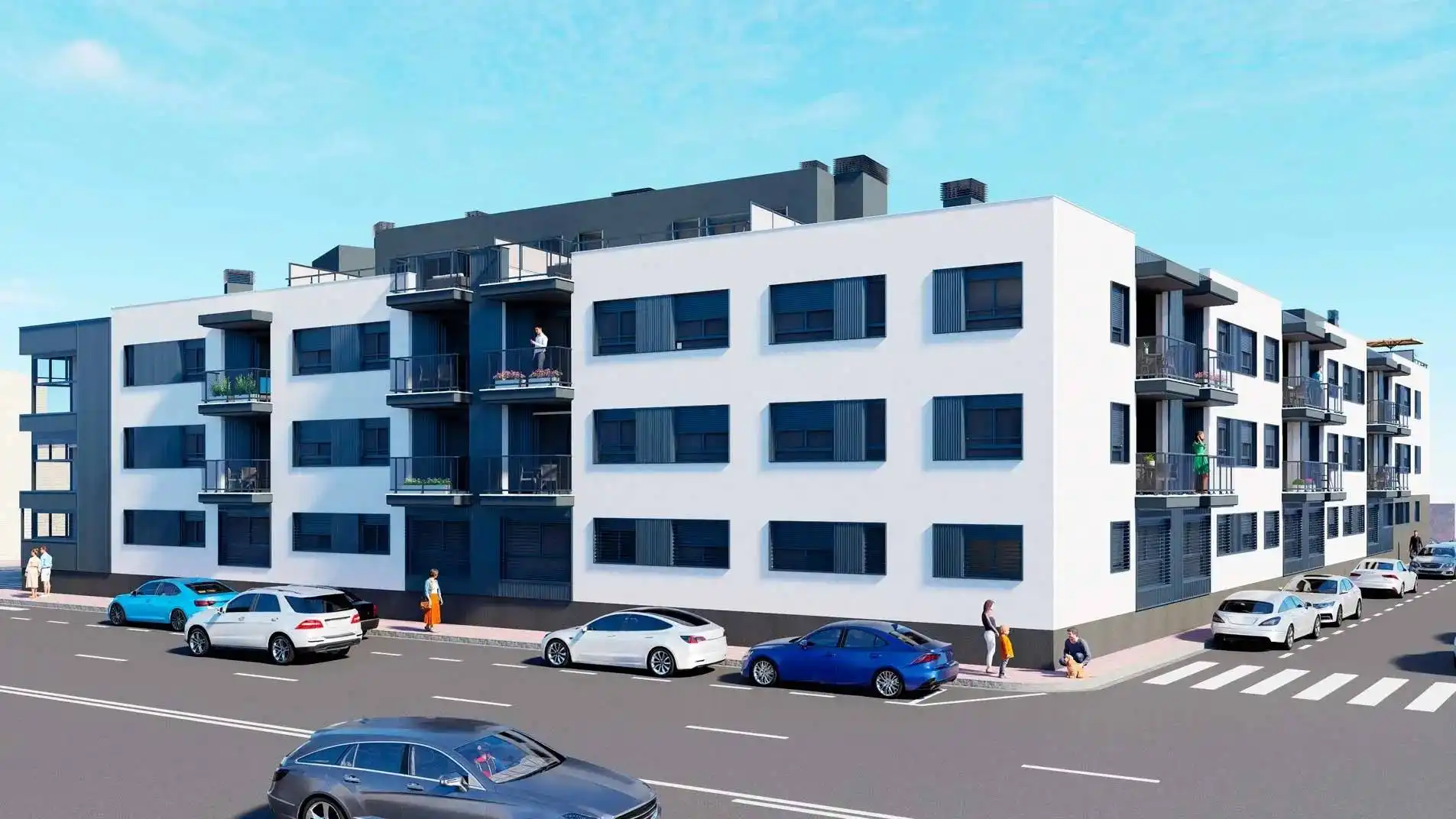 Vista exterior de Apartament en venda en Rafelbuñol / Rafelbunyol amb Aire condicionat, Terrassa i Balcó