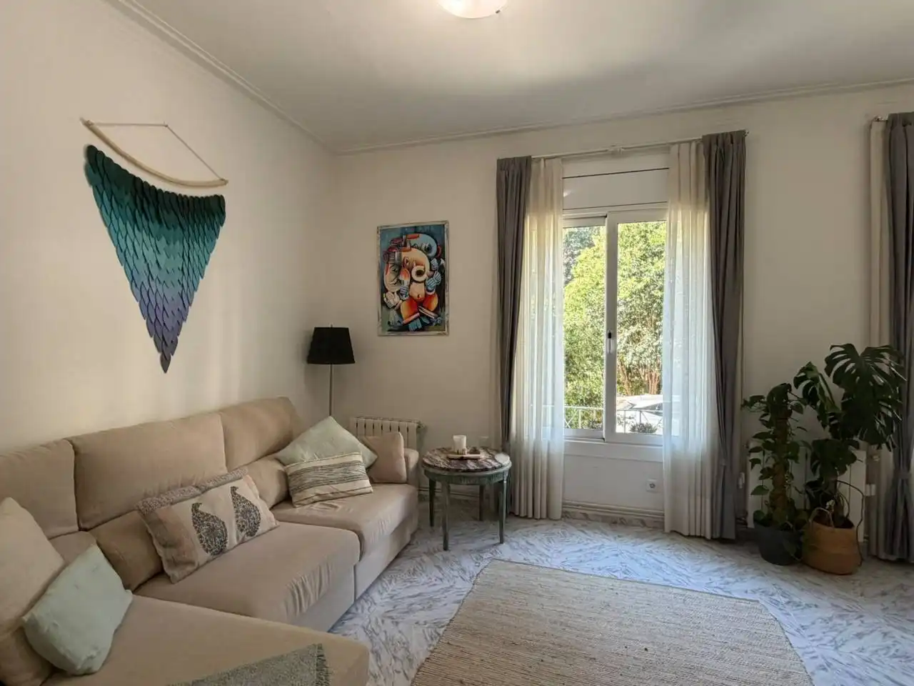 Wohnzimmer von Wohnung zum Verkauf in Terrassa mit Klimaanlage und Heizung