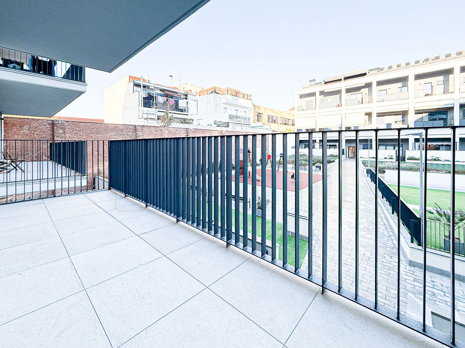 Terrace of Flat to rent in Sabadell  with Air Conditioner, Heating and Parquet flooring