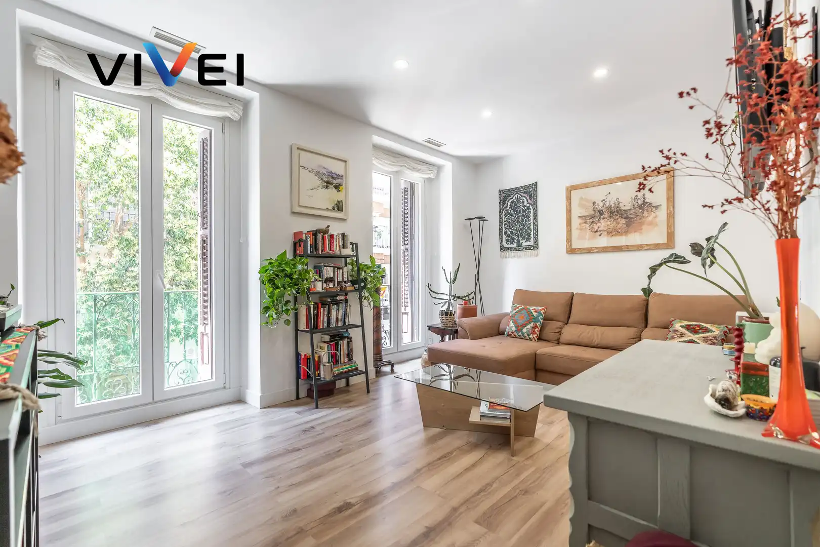 Living room of Flat for sale in Madrid  with Balcony