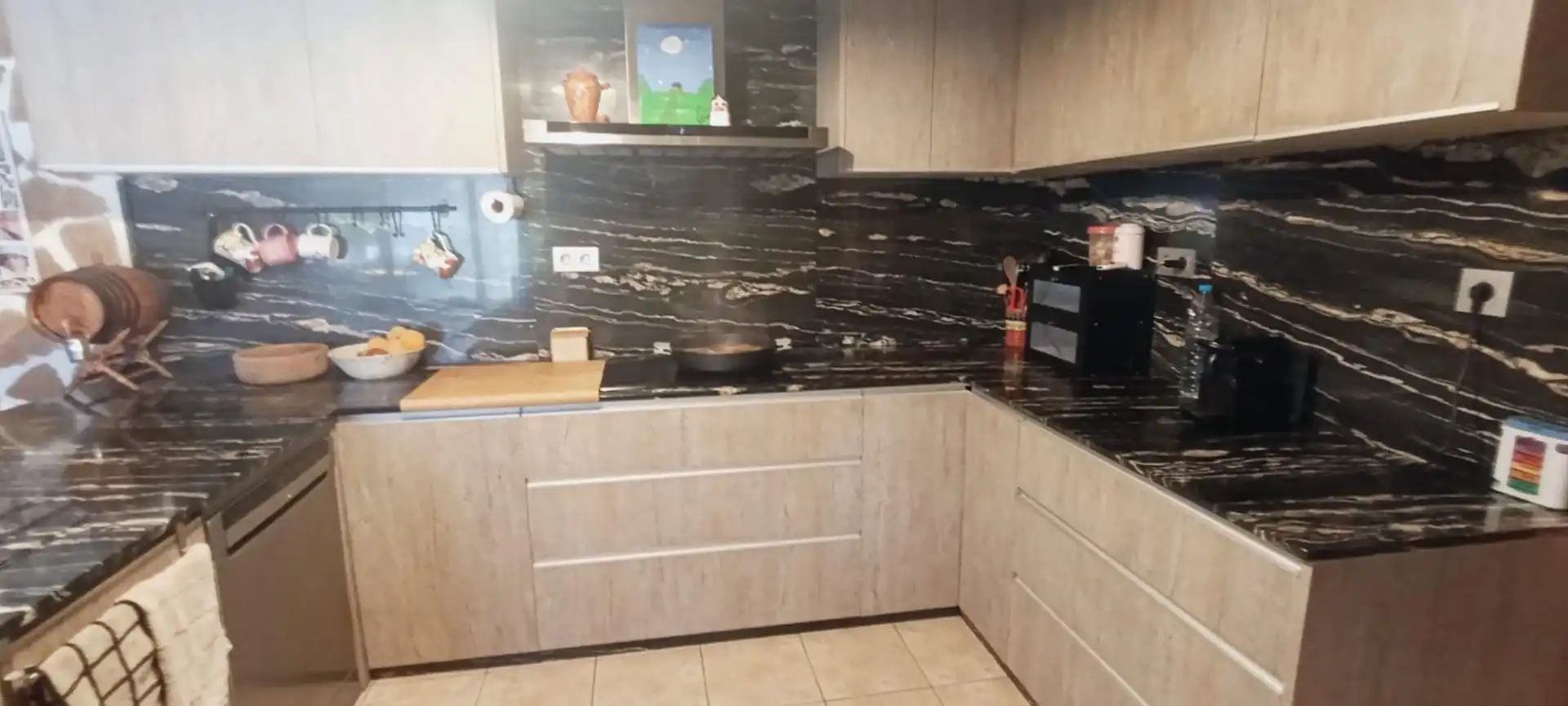 Cocina de Casa o chalet en venta en Algueña con Jardín privado, Terraza y Trastero