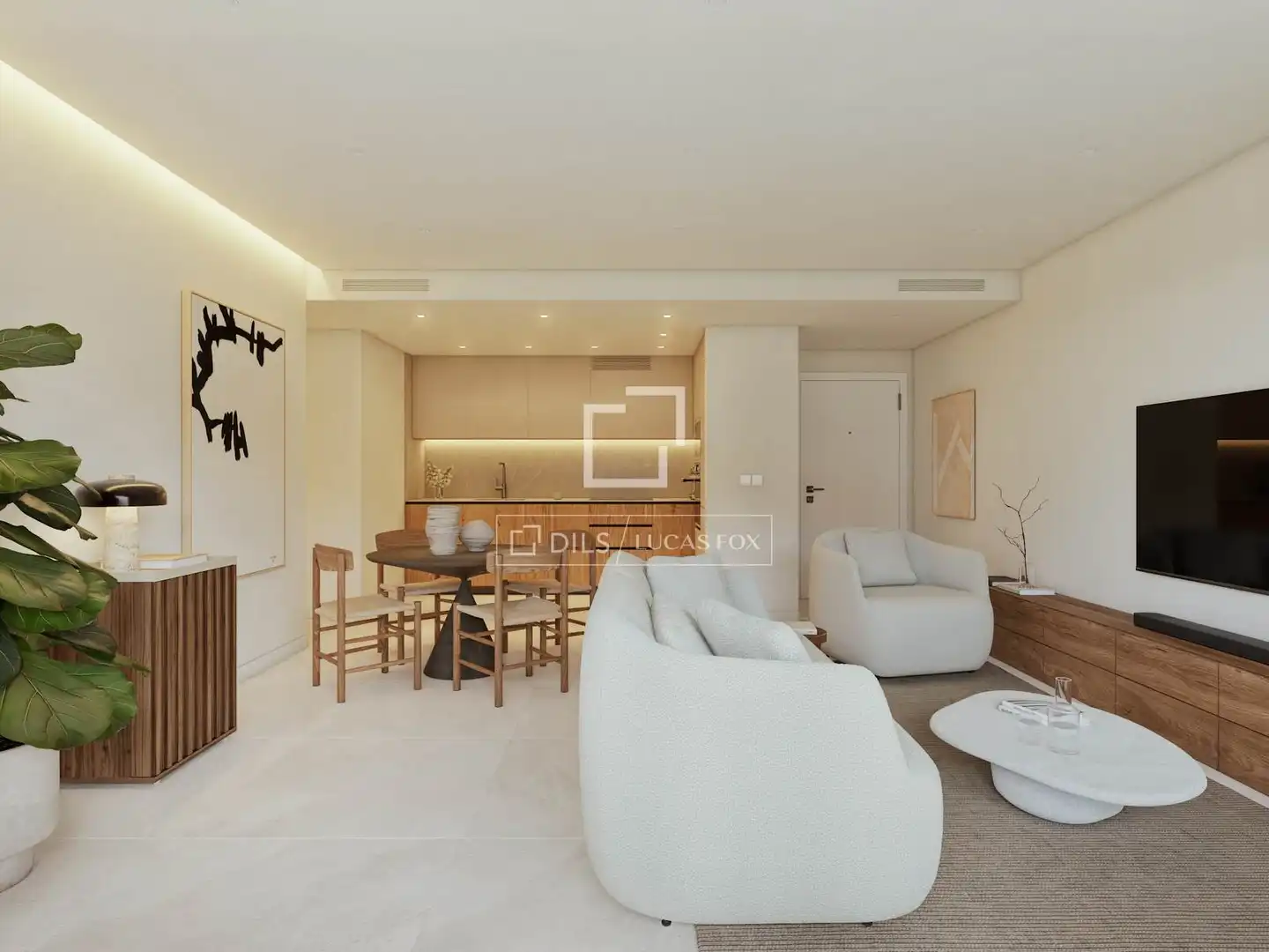 Living room of Flat for sale in Benicasim / Benicàssim  with Air Conditioner, Private garden and Terrace