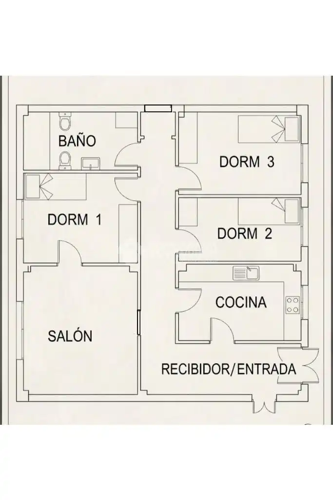 Piso en venta en Las Tres Cruces