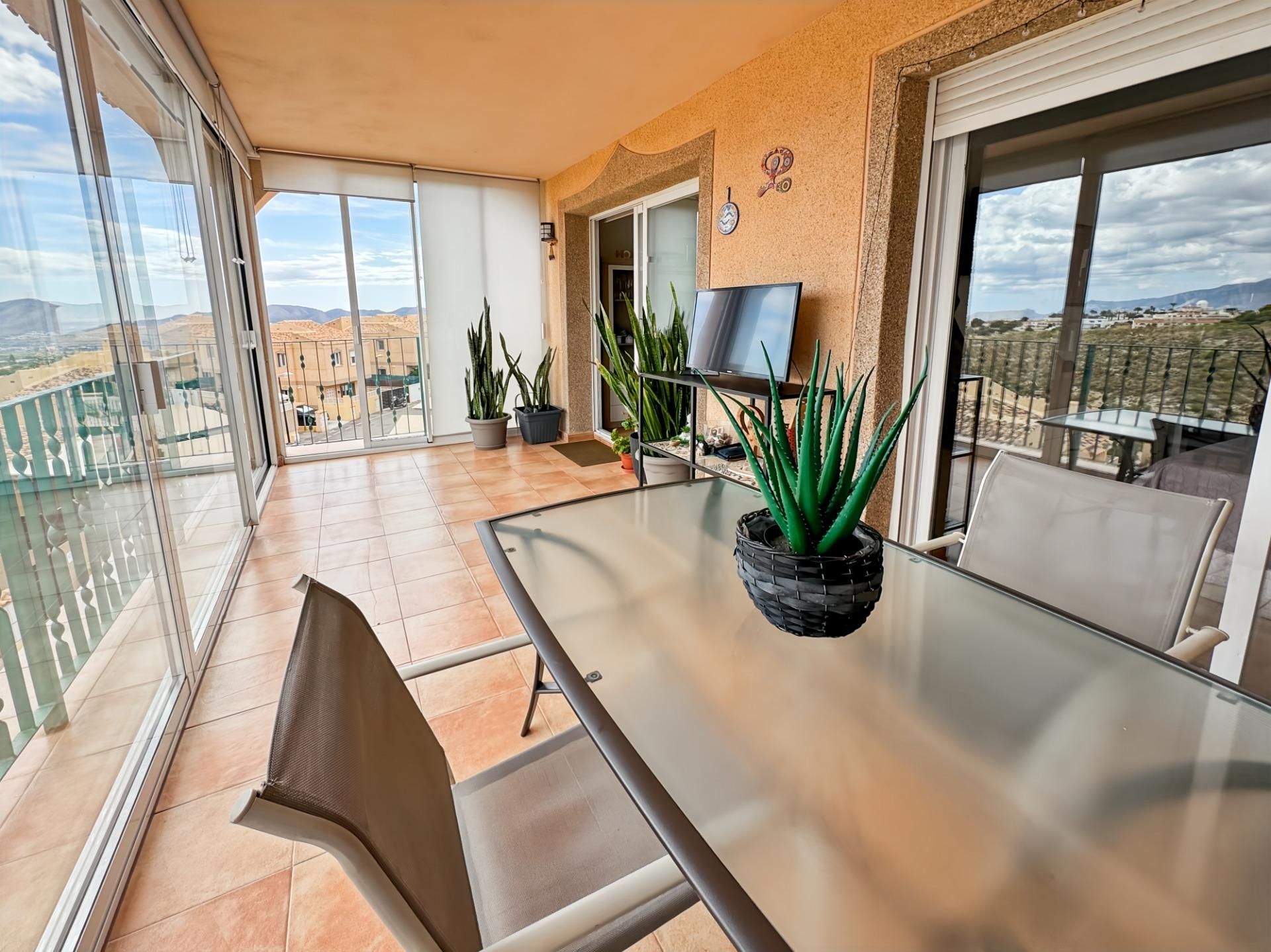 Balcony of Flat for sale in La Nucia  with Air Conditioner, Heating and Private garden