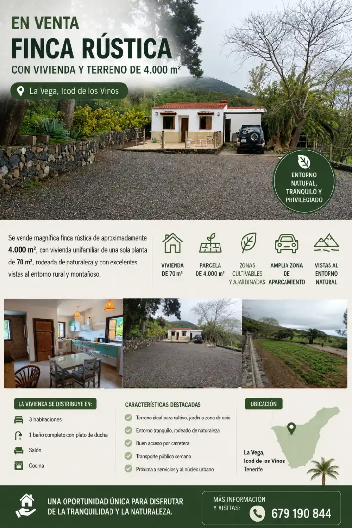 Exterior view of Land for sale in Icod de los Vinos