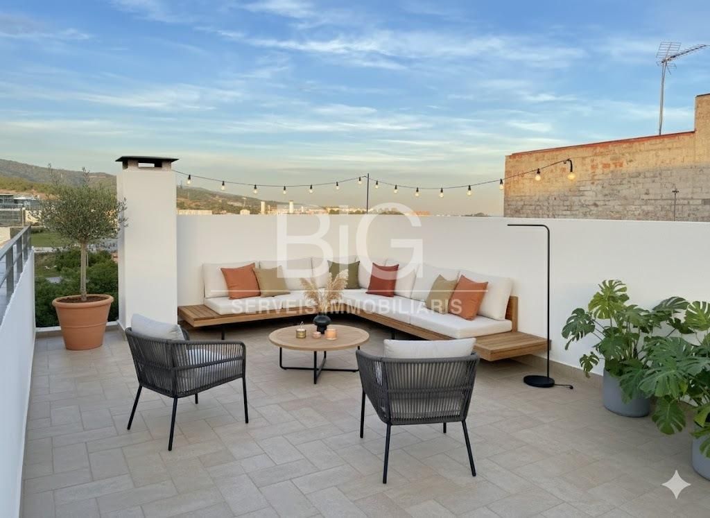 Terrasse von Dachboden zum Verkauf in Mataró mit Terrasse, Abstellraum und Balkon