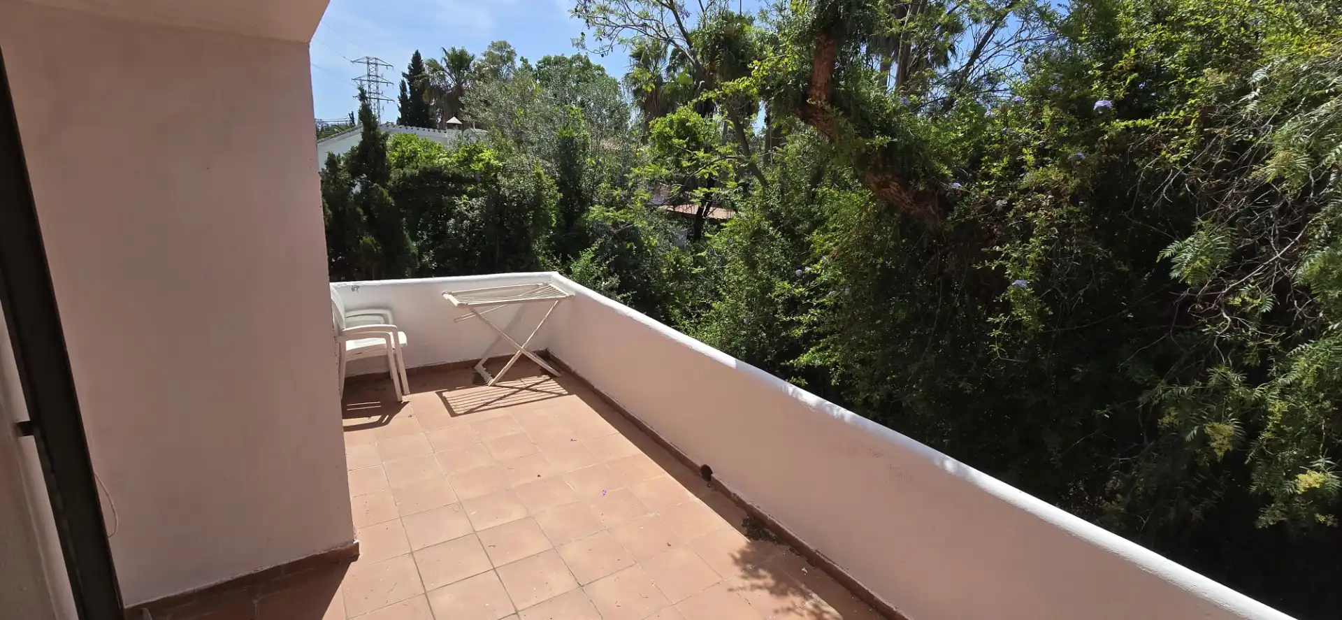 Terraza de Piso de alquiler en Estepona con Amueblado
