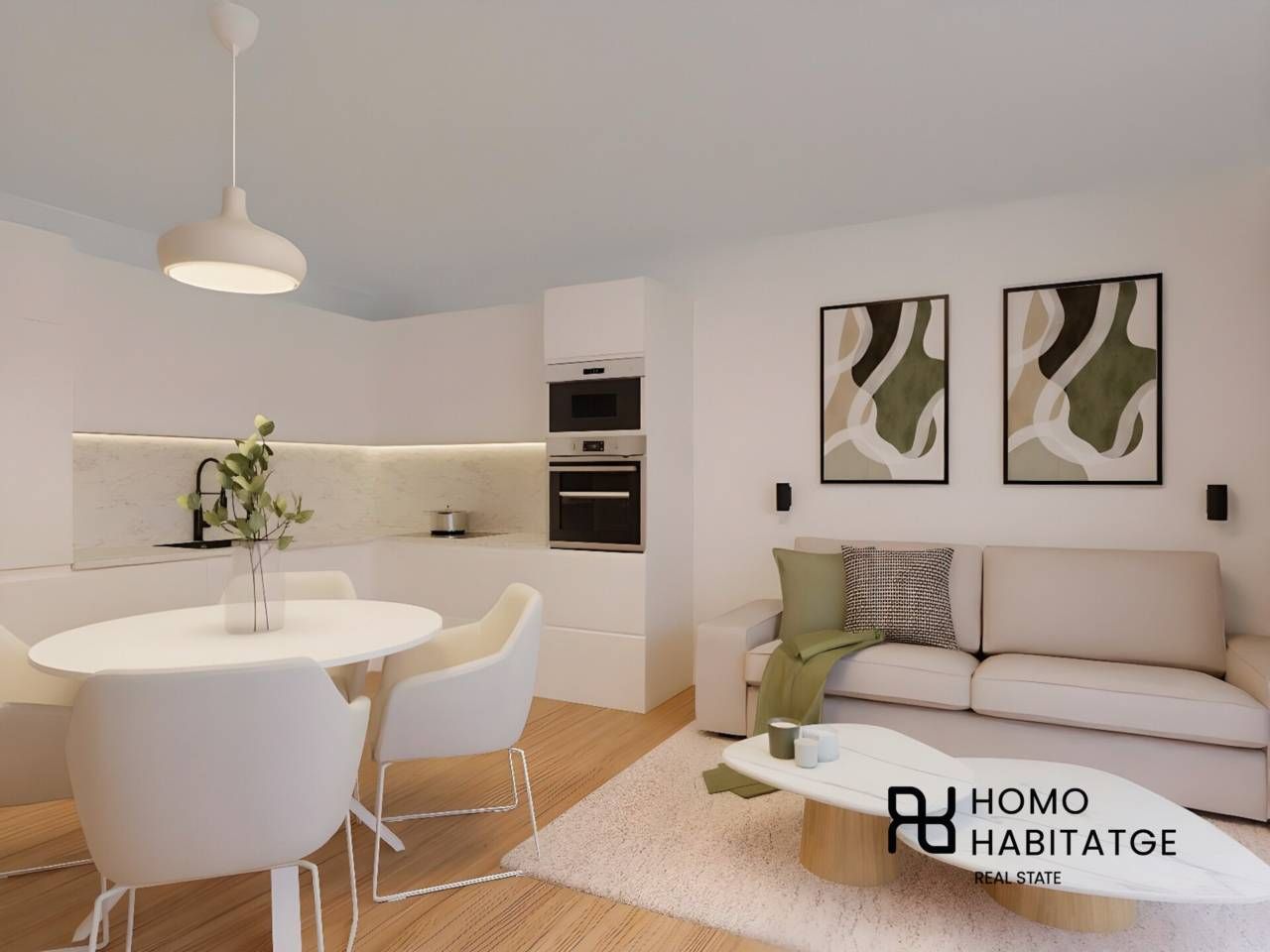 Sala d'estar de Pis en venda en Sabadell amb Aire condicionat, Calefacció i Parquet