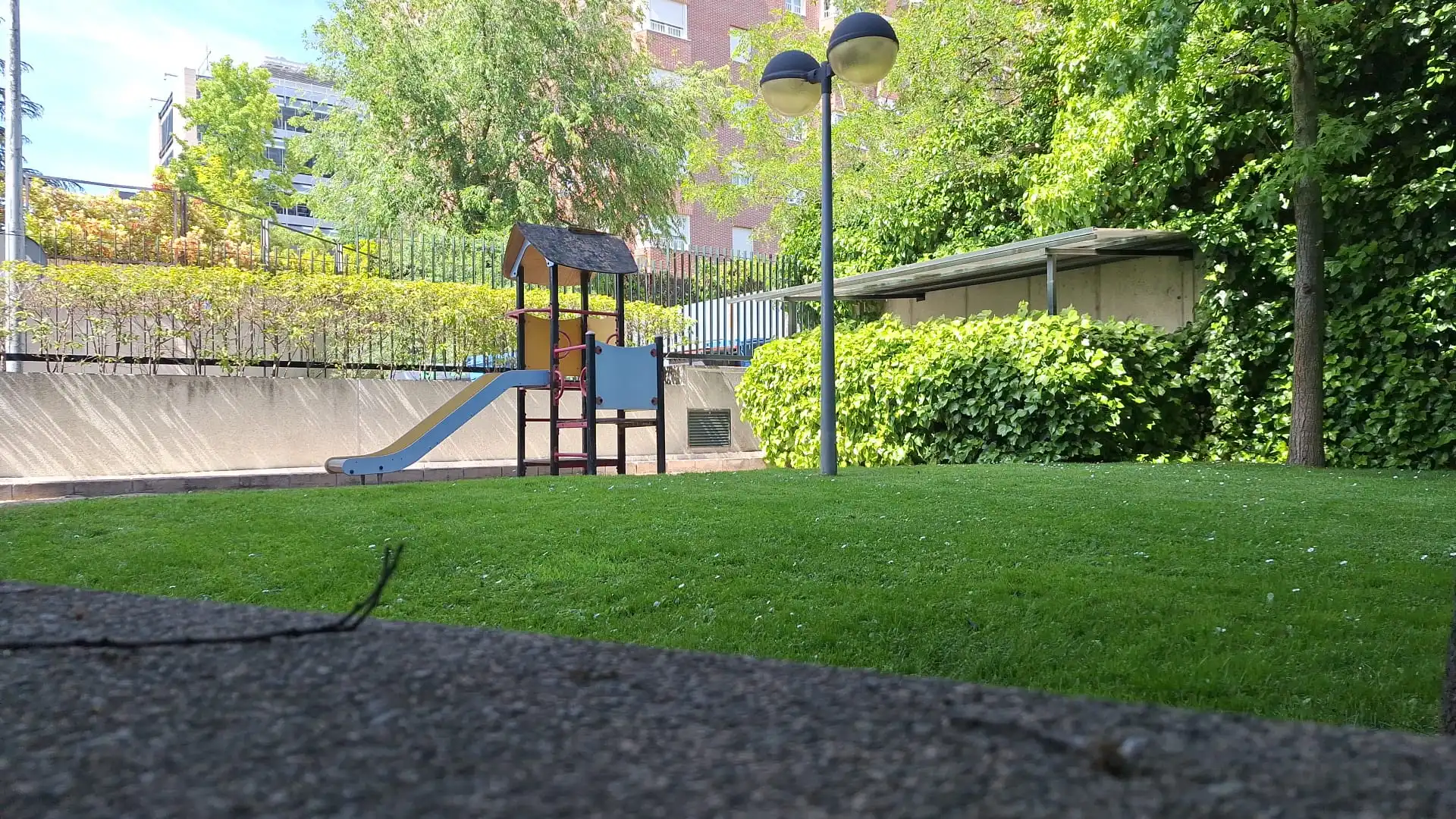 Exterior view of Flat for rent in Madrid  with Air Conditioner, Private garden and Swimming Pool