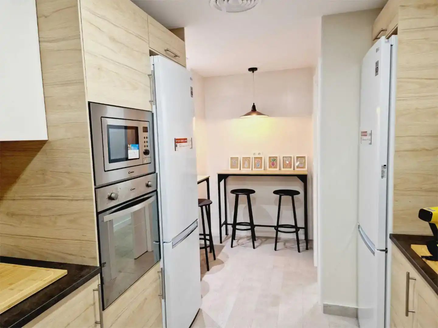 Cocina de Casa o chalet para compartir en Madrid con Aire acondicionado, Jardín privado y Parquet