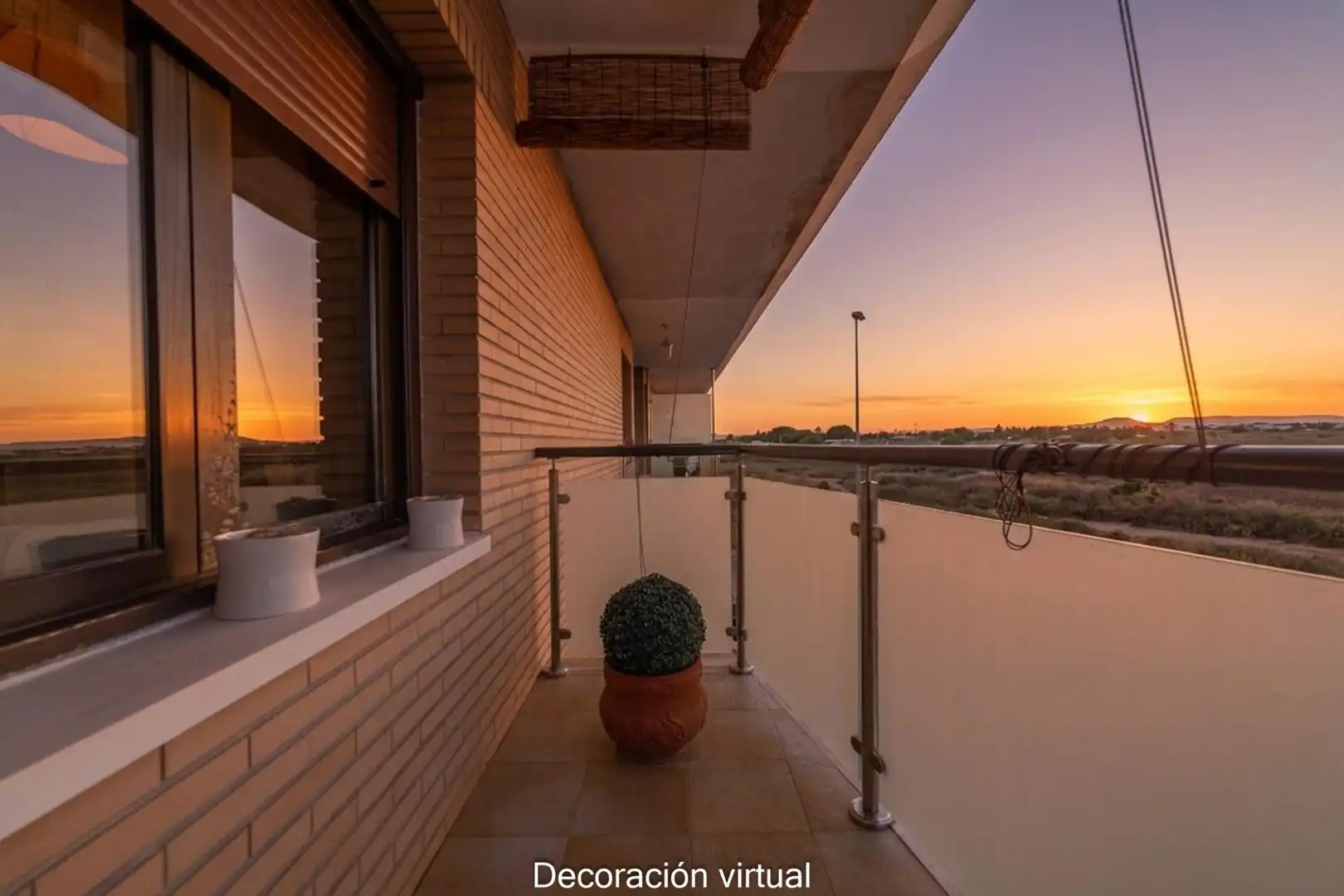 Balcony of Flat for sale in San Javier  with Air Conditioner, Terrace and Storage room