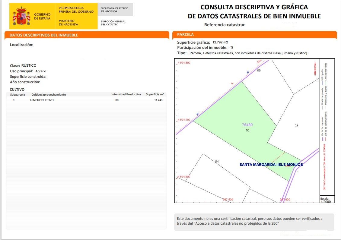 Terreny industrial en venda en Santa Margarida I Els Monjos