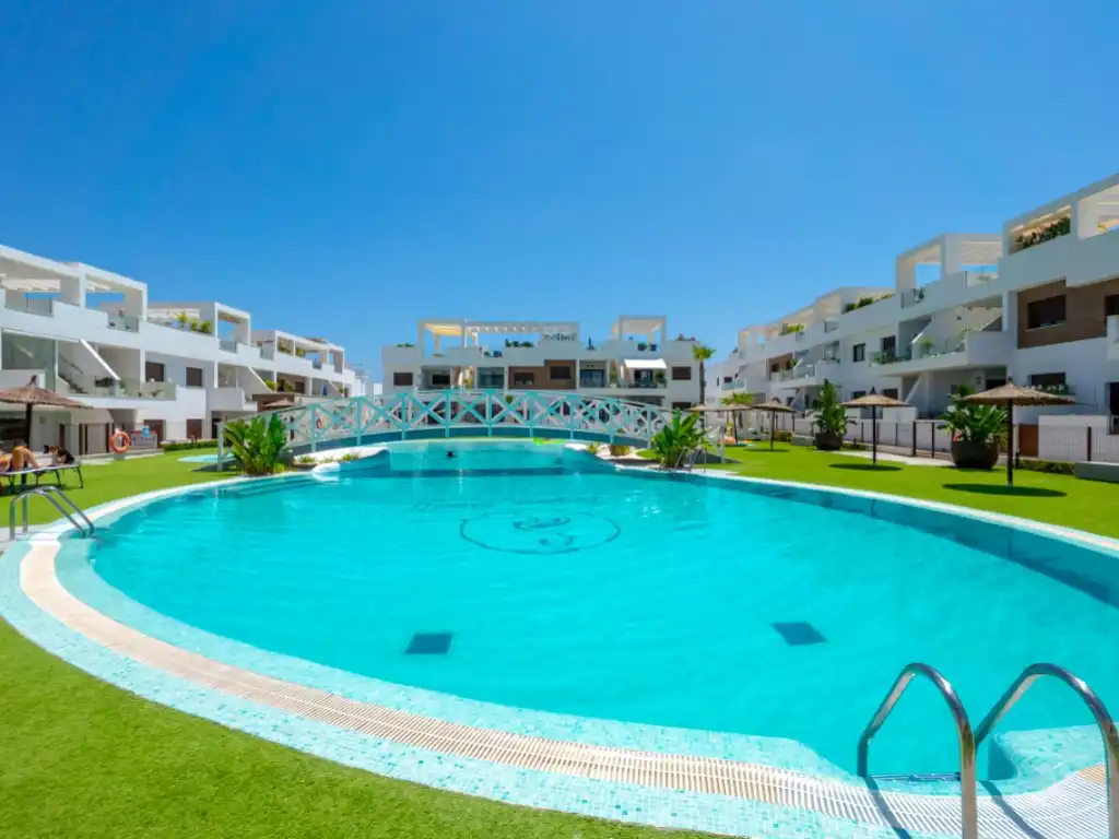 Swimming pool of Attic for sale in Torrevieja  with Air Conditioner, Heating and Furnished