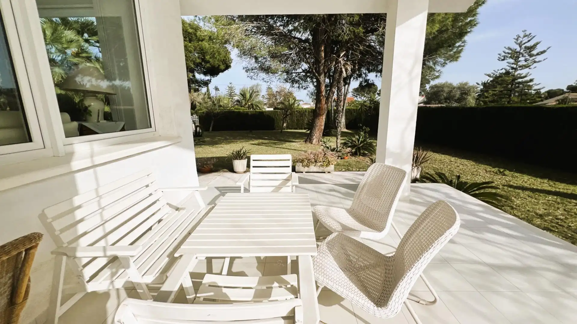 Terraza de Casa o chalet en venta en Castellón de la Plana / Castelló de la Plana con Aire acondicionado, Calefacción y Jardín privado