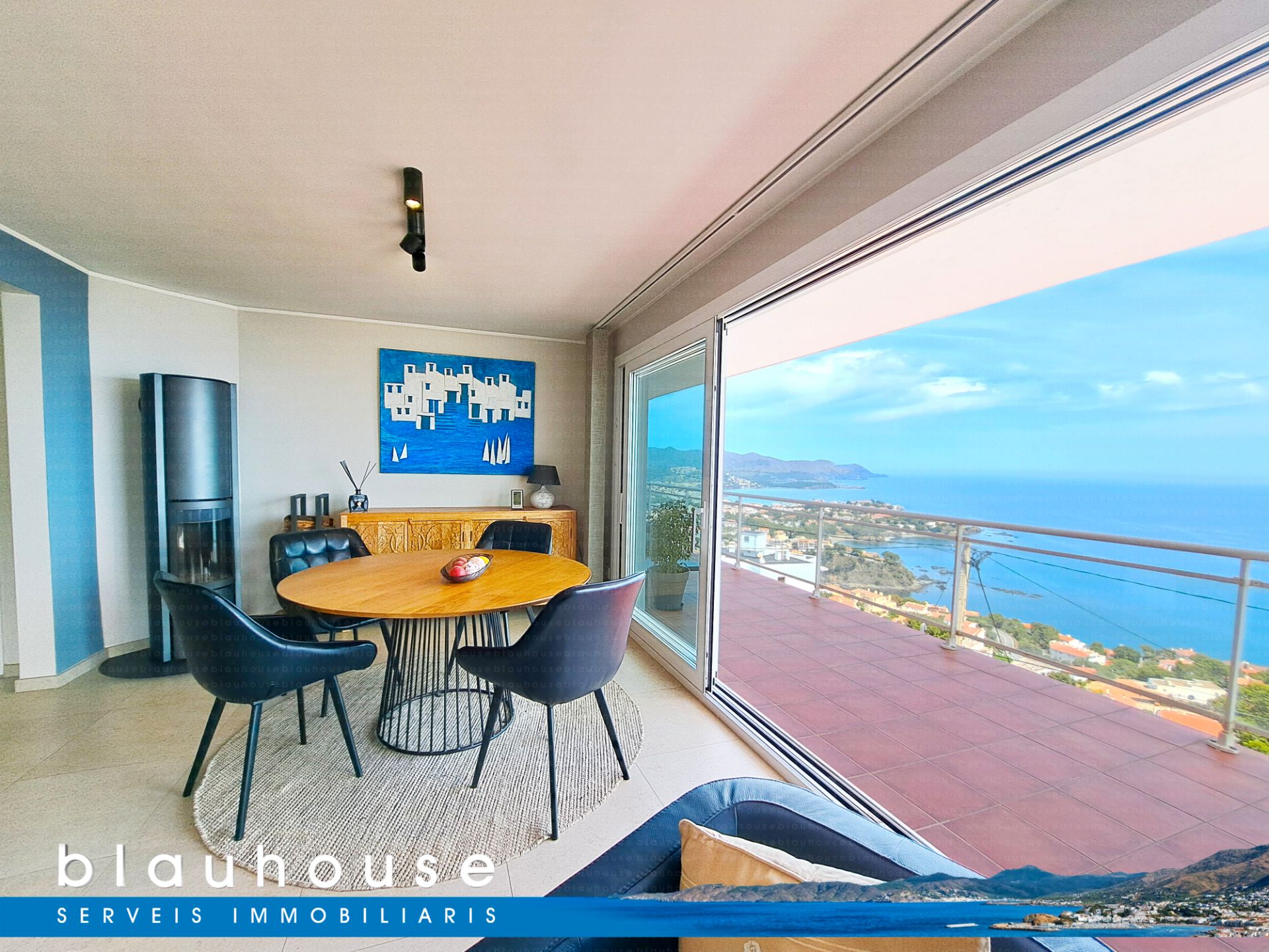 Dining room of House or chalet for sale in Llançà  with Air Conditioner, Terrace and Swimming Pool