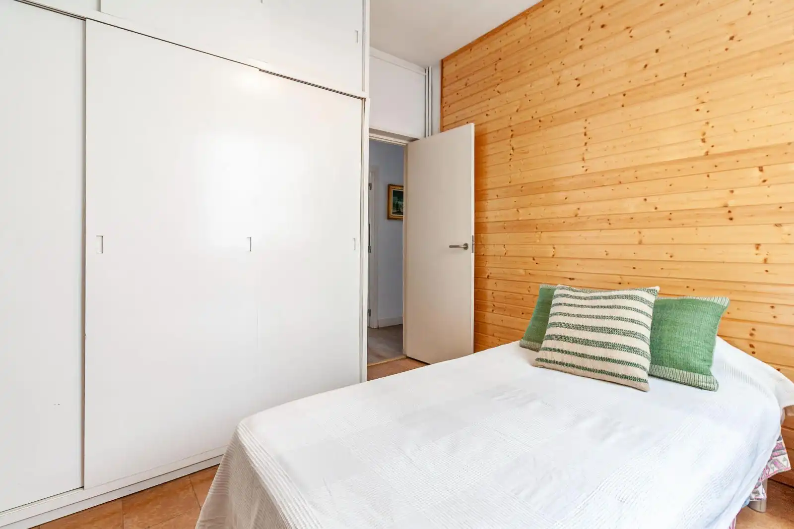 Schlafzimmer von Wohnung zum Verkauf in Sabadell mit Heizung, Parkett und Terrasse