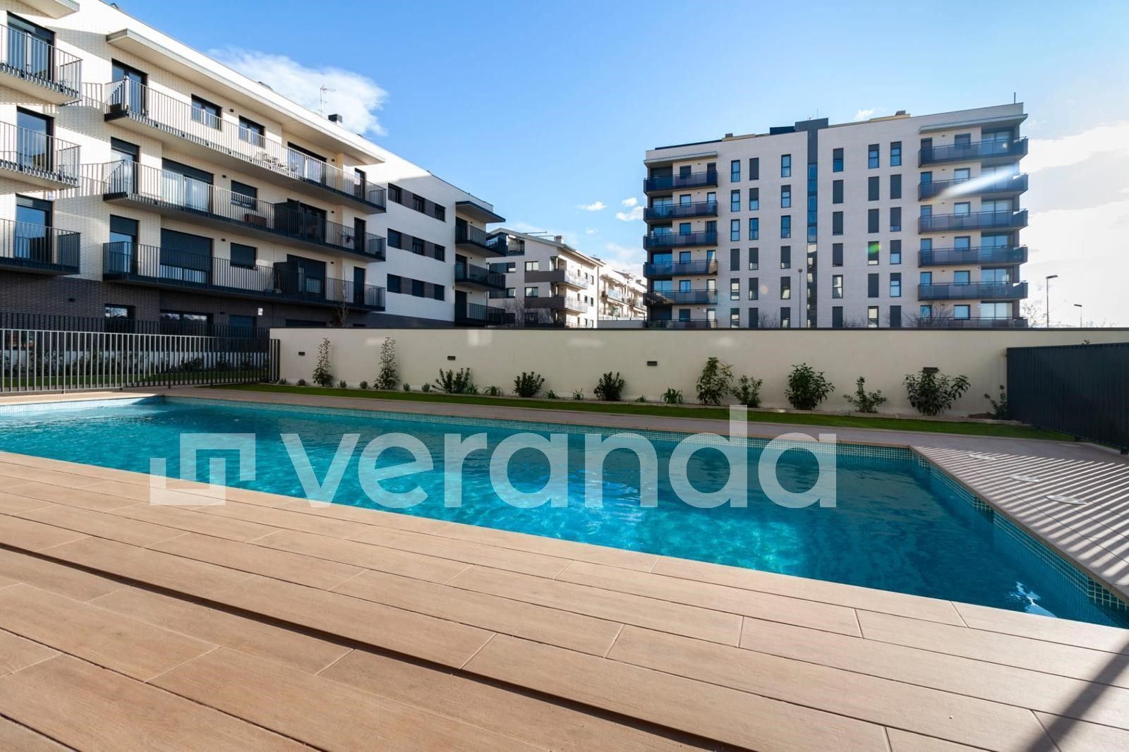 Swimming pool of Duplex for sale in Granollers  with Air Conditioner, Heating and Parquet flooring
