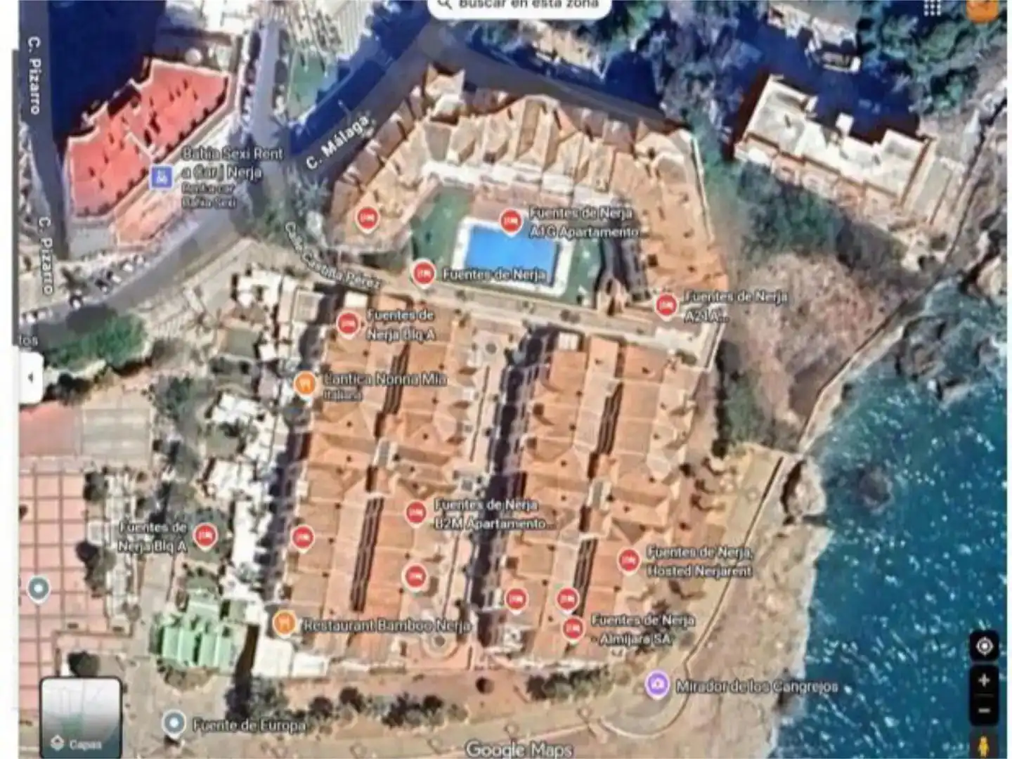 Vista exterior de Pis en venda en Nerja amb Piscina