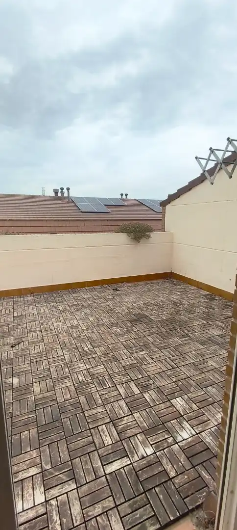 Terrassa de Casa adosada en venda en Zaragoza amb Aire condicionat, Calefacció i Jardí privat