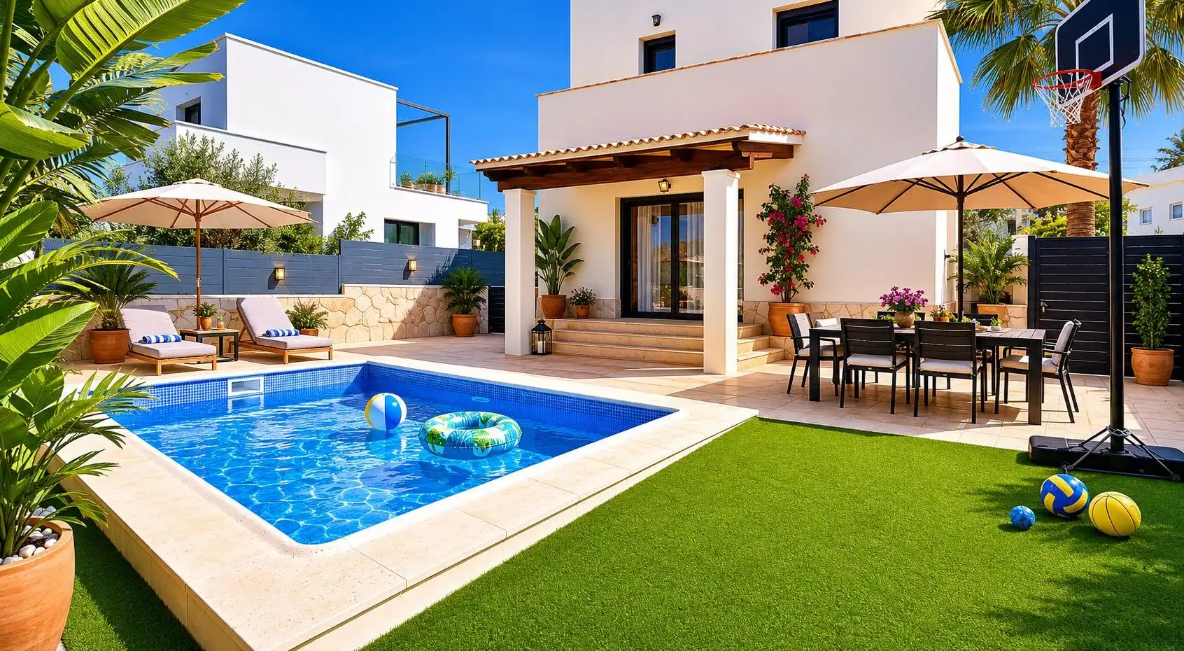 Piscina de Casa o xalet en venda en Calvià amb Aire condicionat, Calefacció i Jardí privat