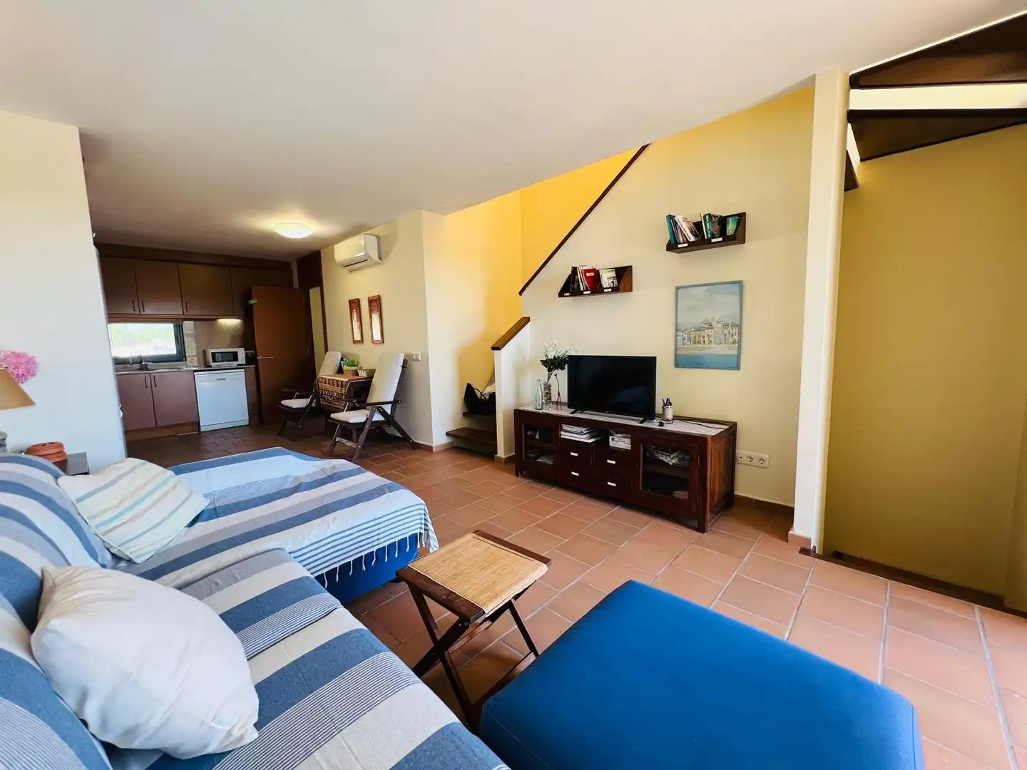 Sala d'estar de Casa o xalet en venda en Maó amb Aire condicionat, Jardí privat i Terrassa