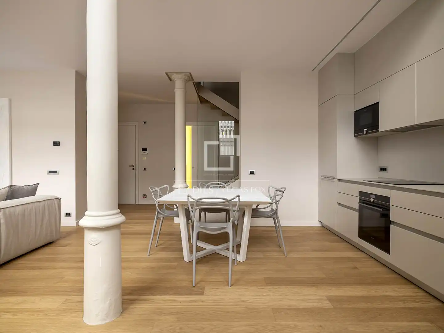 Comedor de Loft de alquiler en Barcelona con Aire acondicionado, Calefacción y Parquet