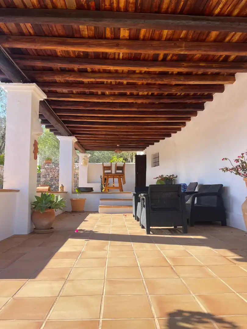 Terraza de Casa o chalet de alquiler en Sant Josep de sa Talaia con Jardín privado, Piscina y Amueblado