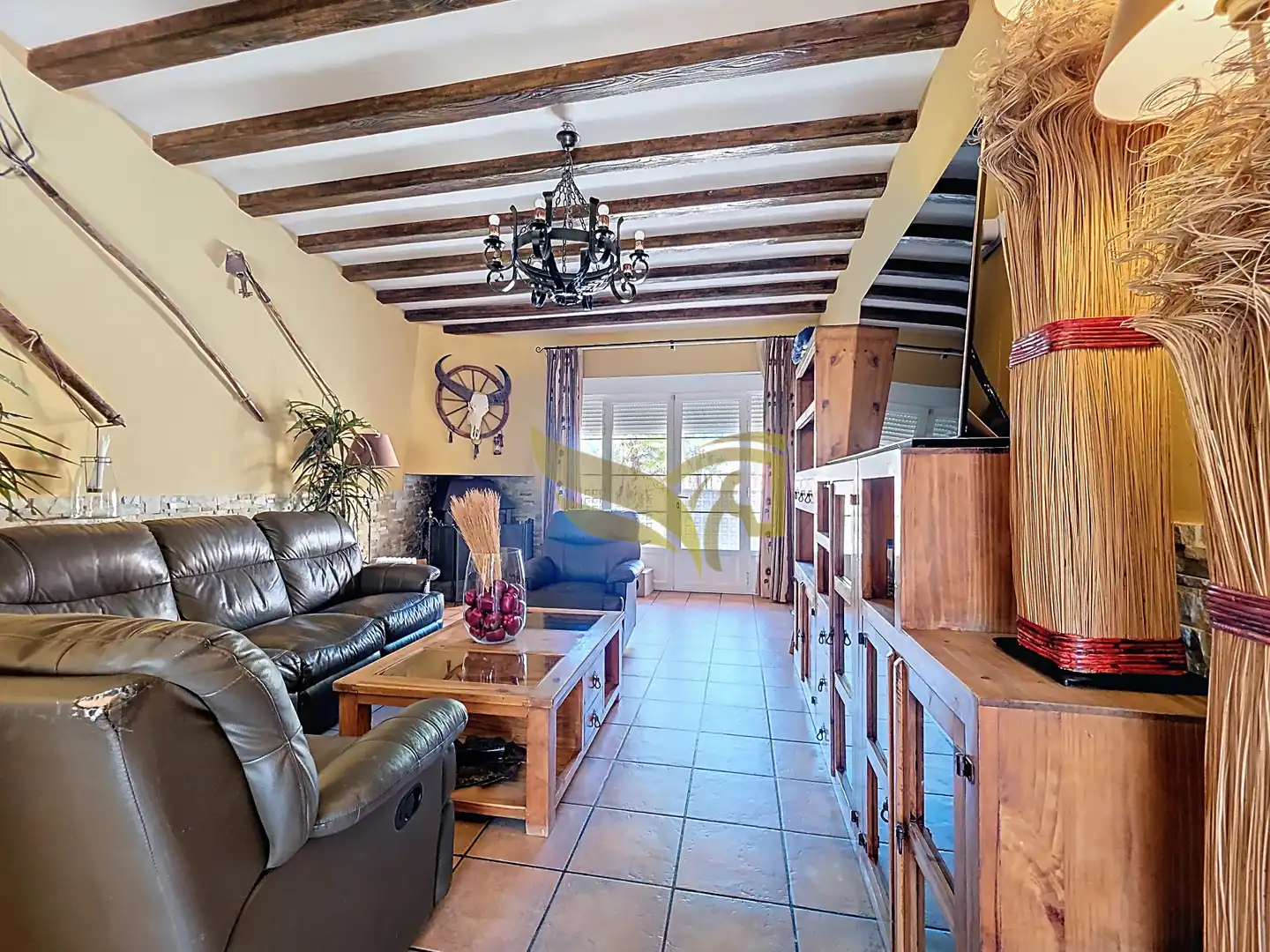 Sala de estar de Casa adosada en venta en Aranjuez con Aire acondicionado, Calefacción y Jardín privado