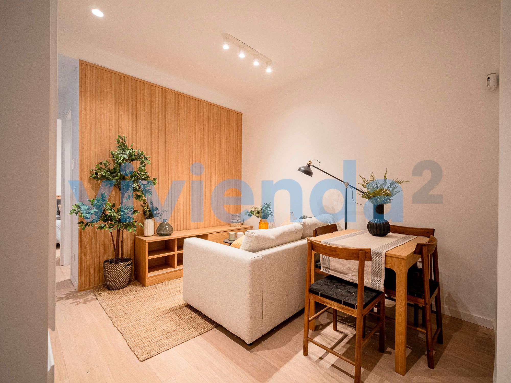Living room of Flat to rent in  Madrid Capital  with Air Conditioner, Heating and Balcony