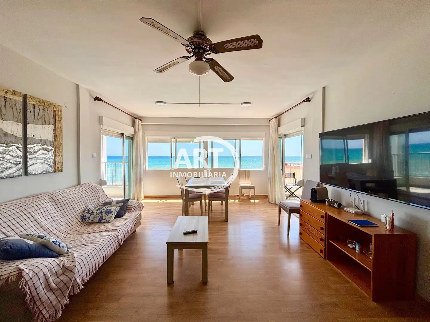 Sala de estar de Apartamento en venta en Sueca con Calefacción, Terraza y Trastero