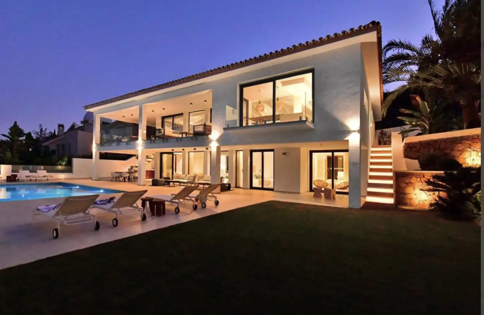 Jardí de Casa o xalet de lloguer en Marbella amb Aire condicionat, Jardí privat i Piscina