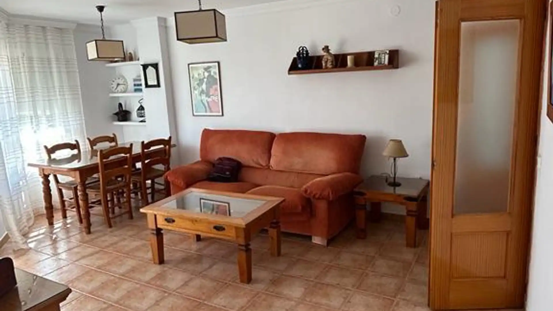 Living room of Flat for rent in Málaga Capital  with Furnished, Washing machine and TV
