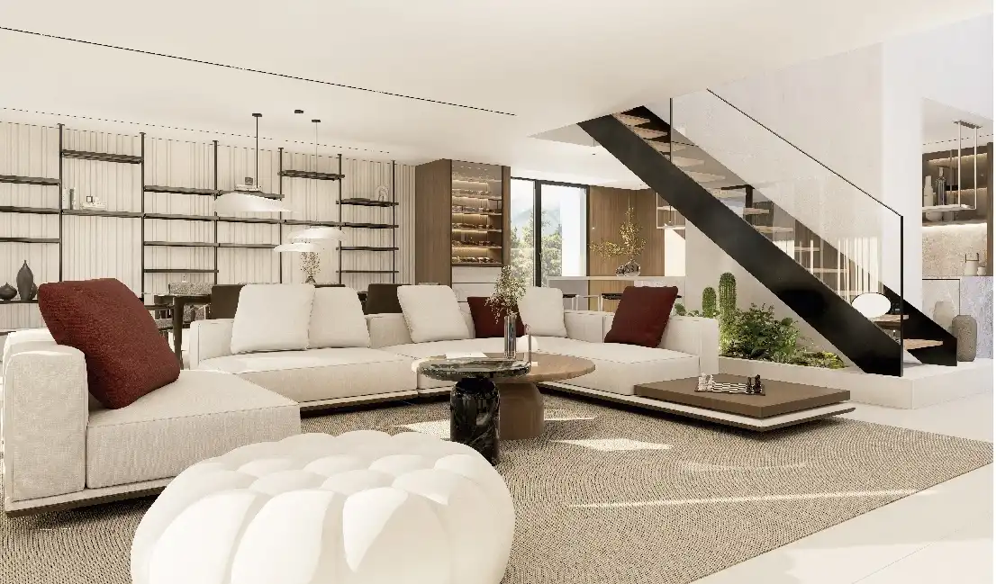 Sala d'estar de Casa o xalet en venda en Llinars del Vallès amb Aire condicionat, Jardí privat i Terrassa