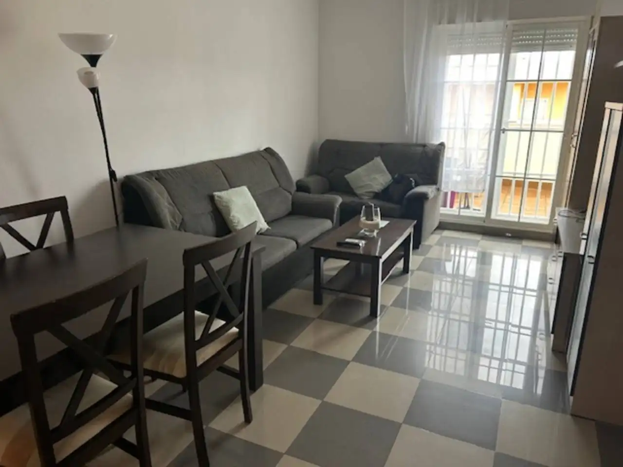 Living room of Attic for sale in Roquetas de Mar  with Air Conditioner, Terrace and Furnished